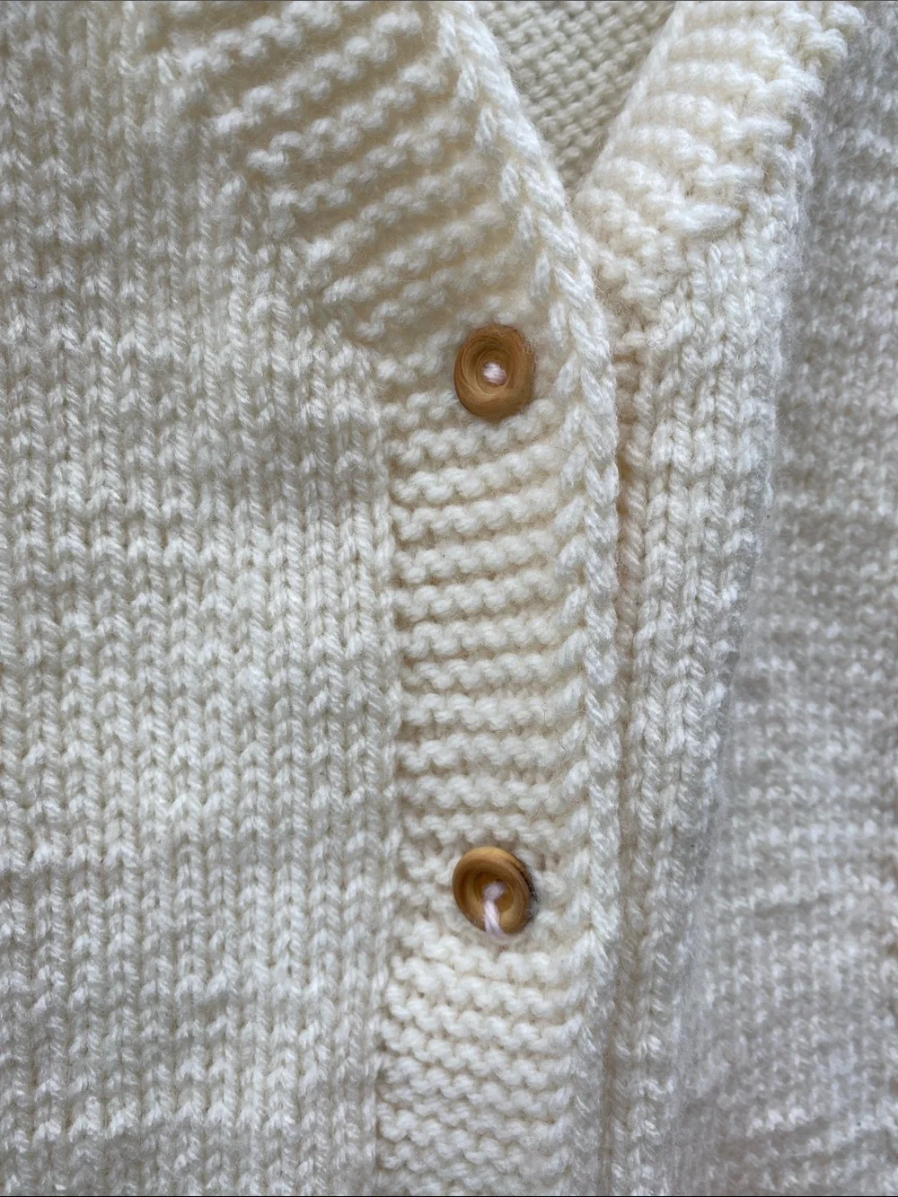 Cream Cable Knit Button Front Vest - Picture 2 of 9